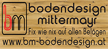 Das Logo der Firma Bodendesign Mittermayr: Fix wie nix auf allen Belägen